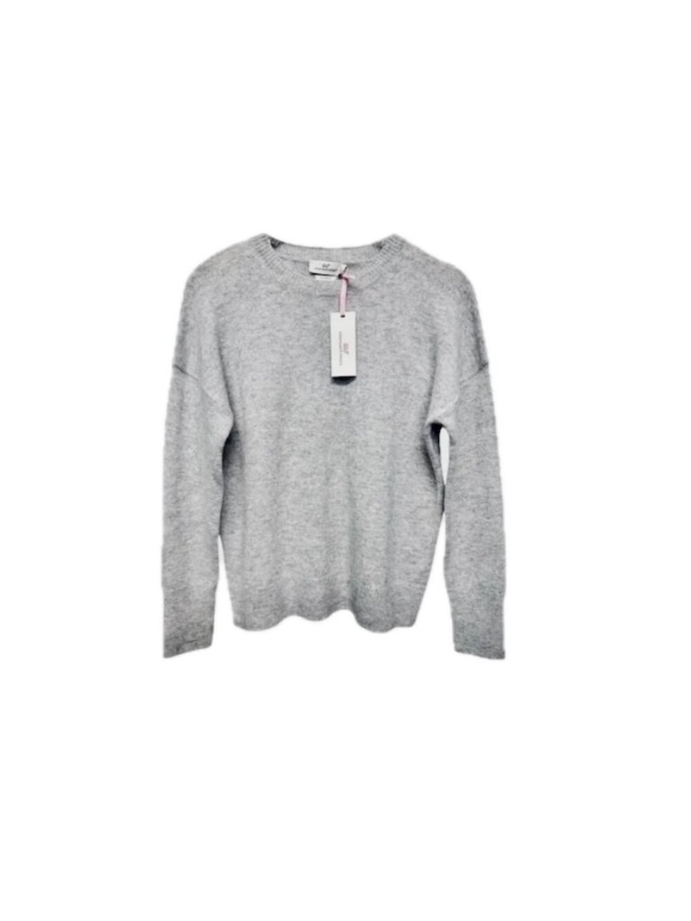 Vineyard Vines Cashmere Crewneck Sweater Women's L Pale Gray  NEW